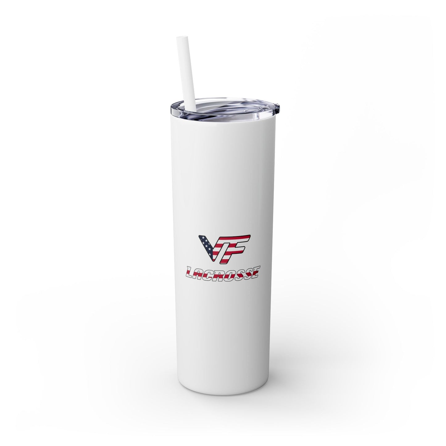 Vallivue Lacrosse Skinny Tumbler with Straw (20oz)