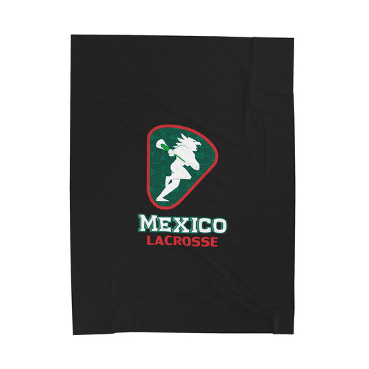 Team Mexico Box Velveteen Plush Blanket (60"x80")