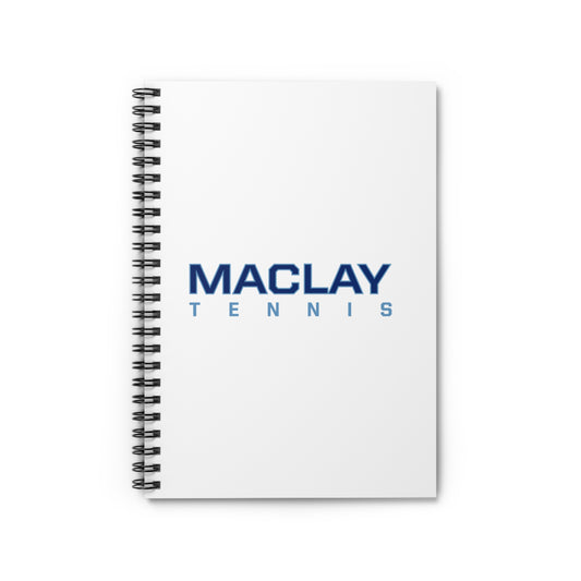 Maclay Tennis Spiral Notebook - Ruled Line (8" x 6")