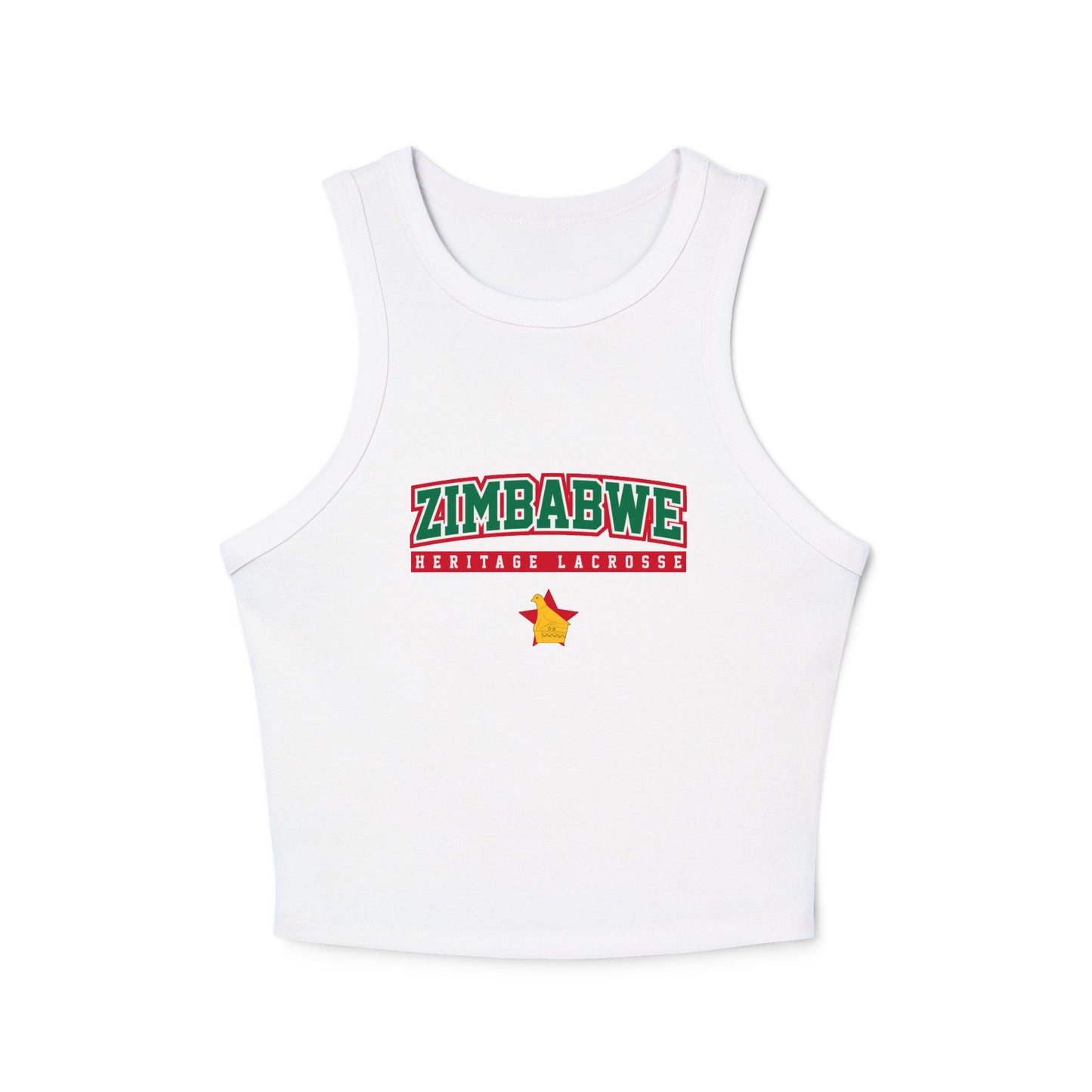 Women's Zimbabwe Lacrosse Bella + Canvas Micro Rib Racer Tank Top
