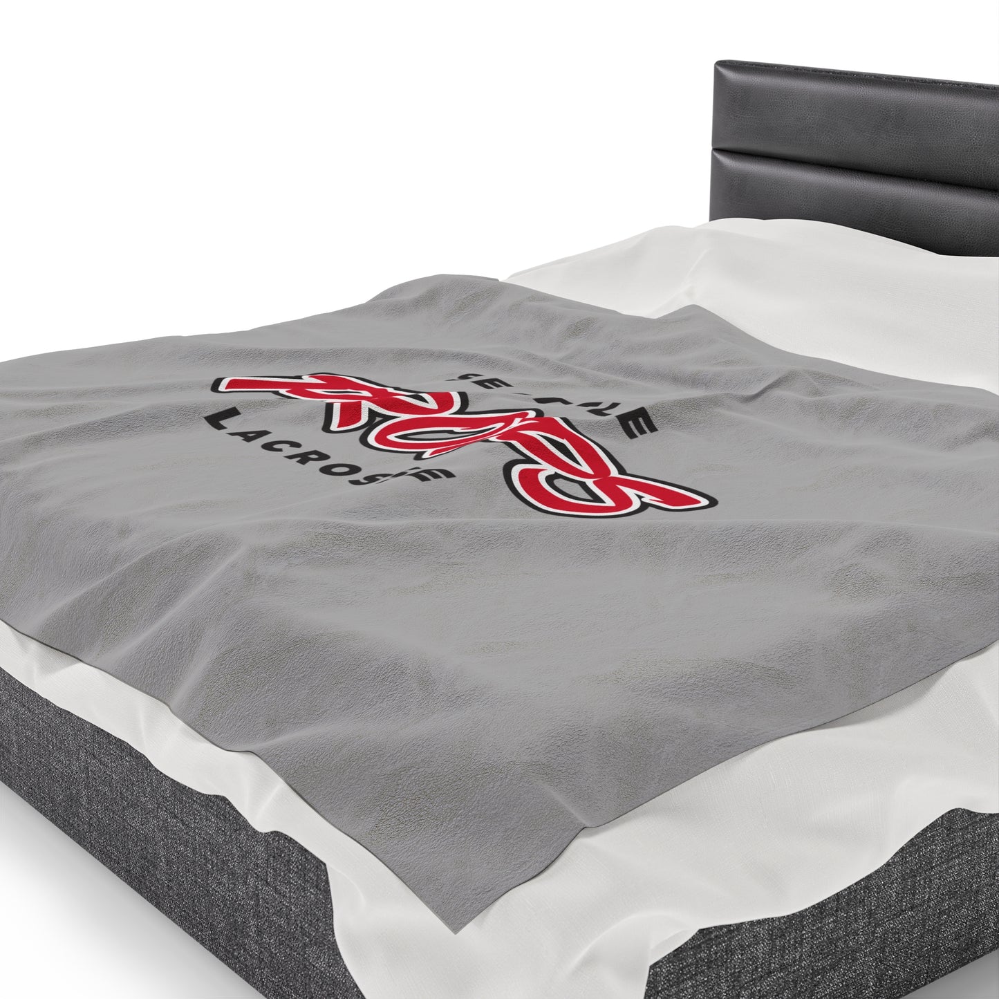Seattle Props Lacrosse Velveteen Plush Blanket (60" x 80")