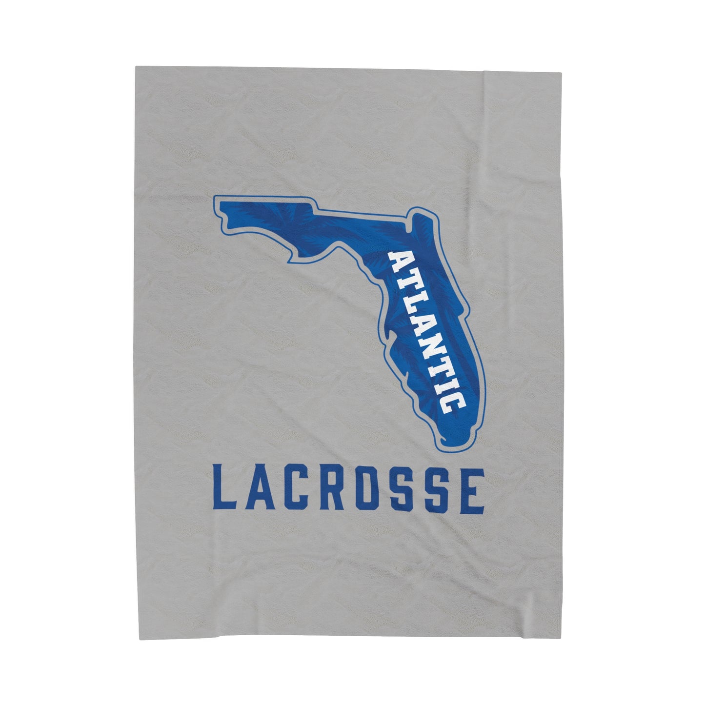 FAU Lacrosse Velveteen Plush Blanket (60" x 80")