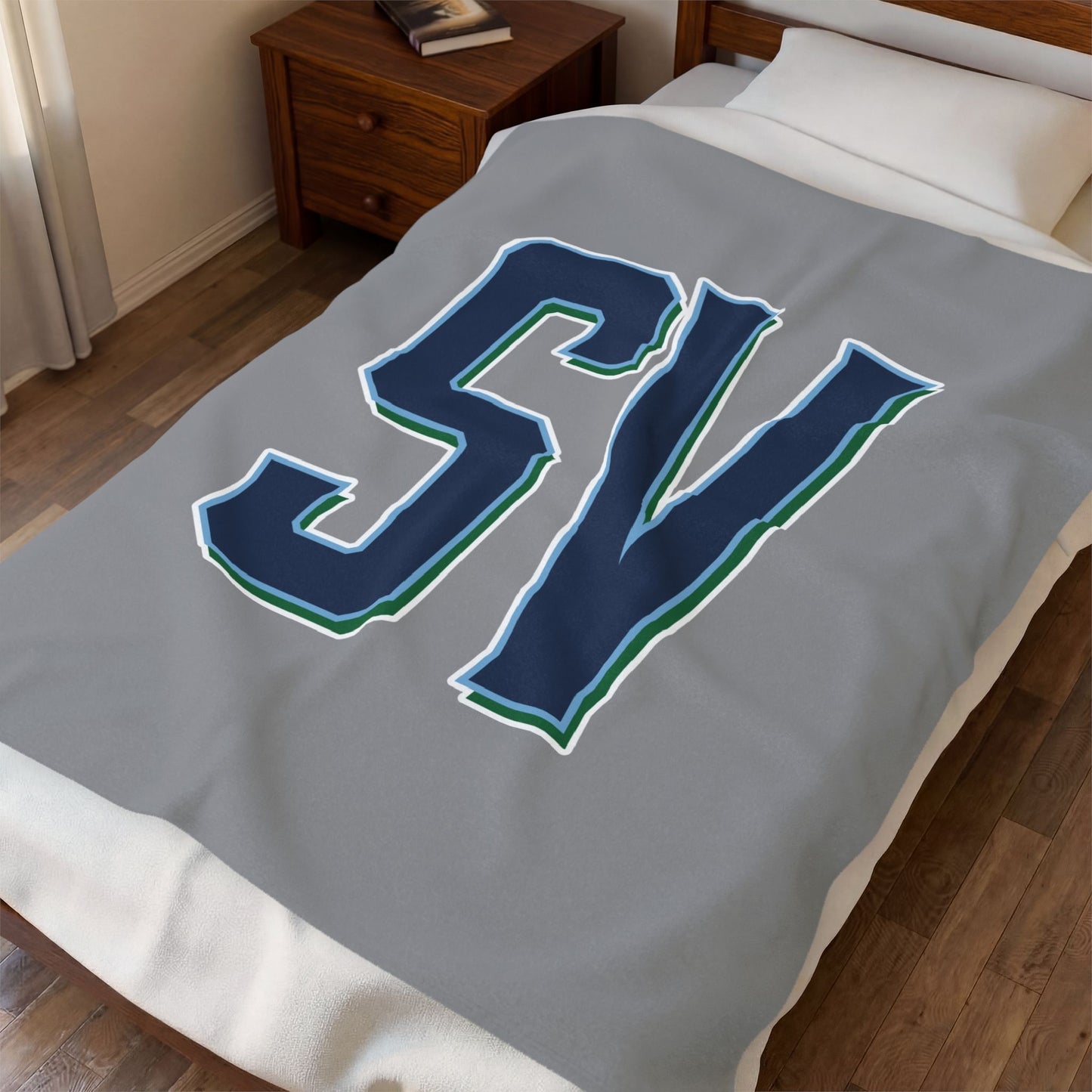 Sun Valley Lacrosse Velveteen Plush Blanket