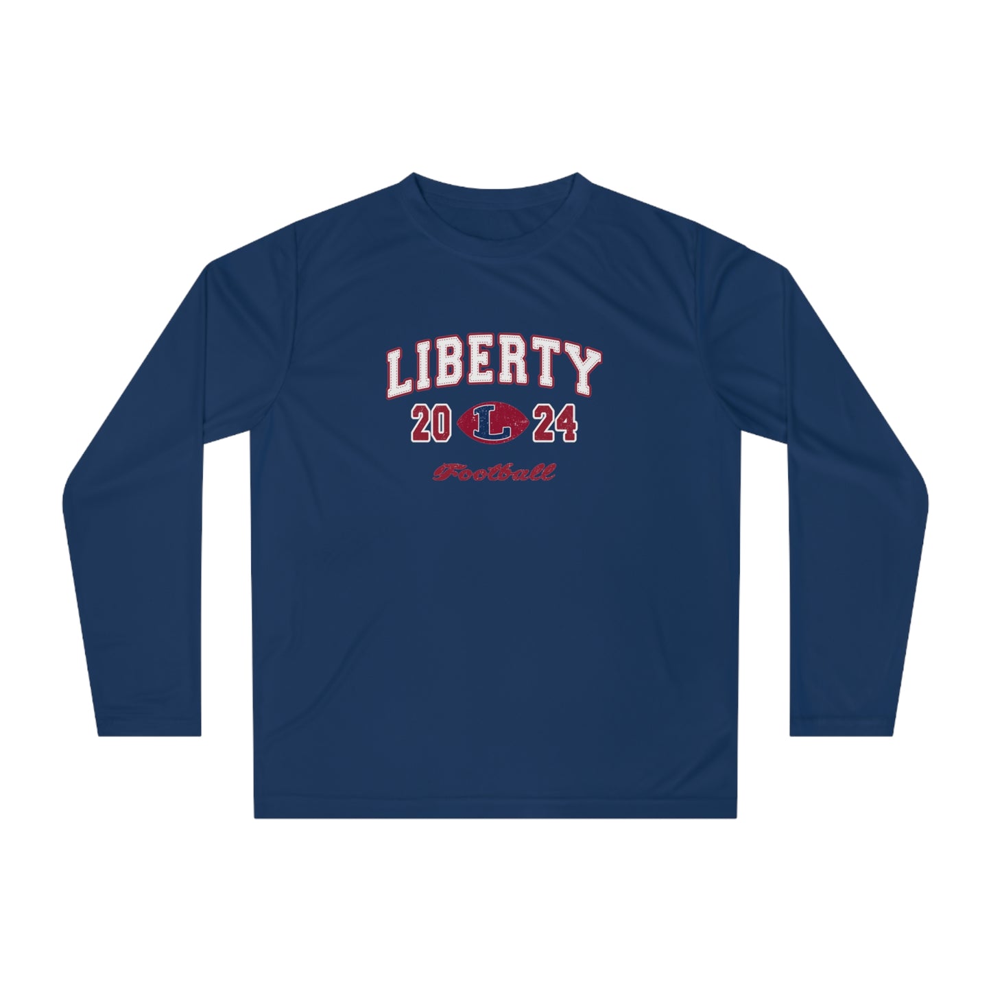 Adult Liberty Football Team 365 Performance Long Sleeve Shirt