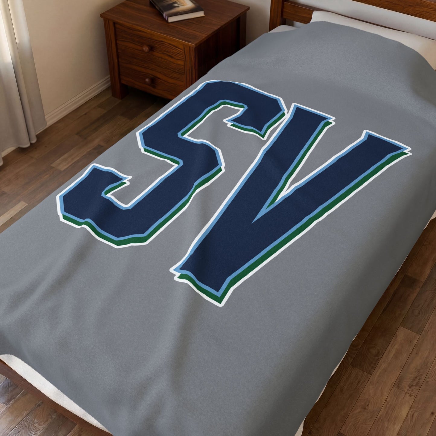 Sun Valley Lacrosse Velveteen Plush Blanket