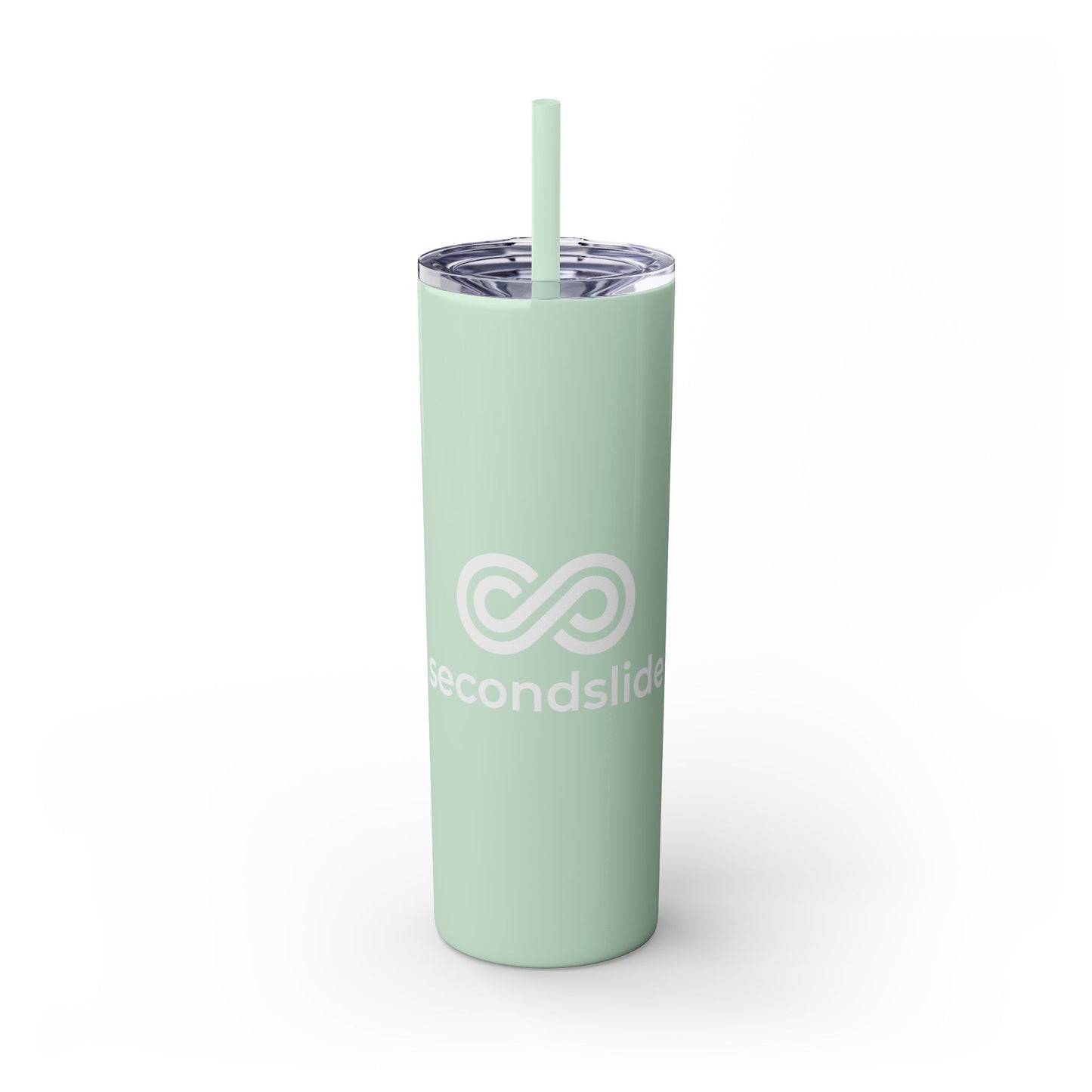 Secondslide Skinny Tumbler w/ Straw 20oz