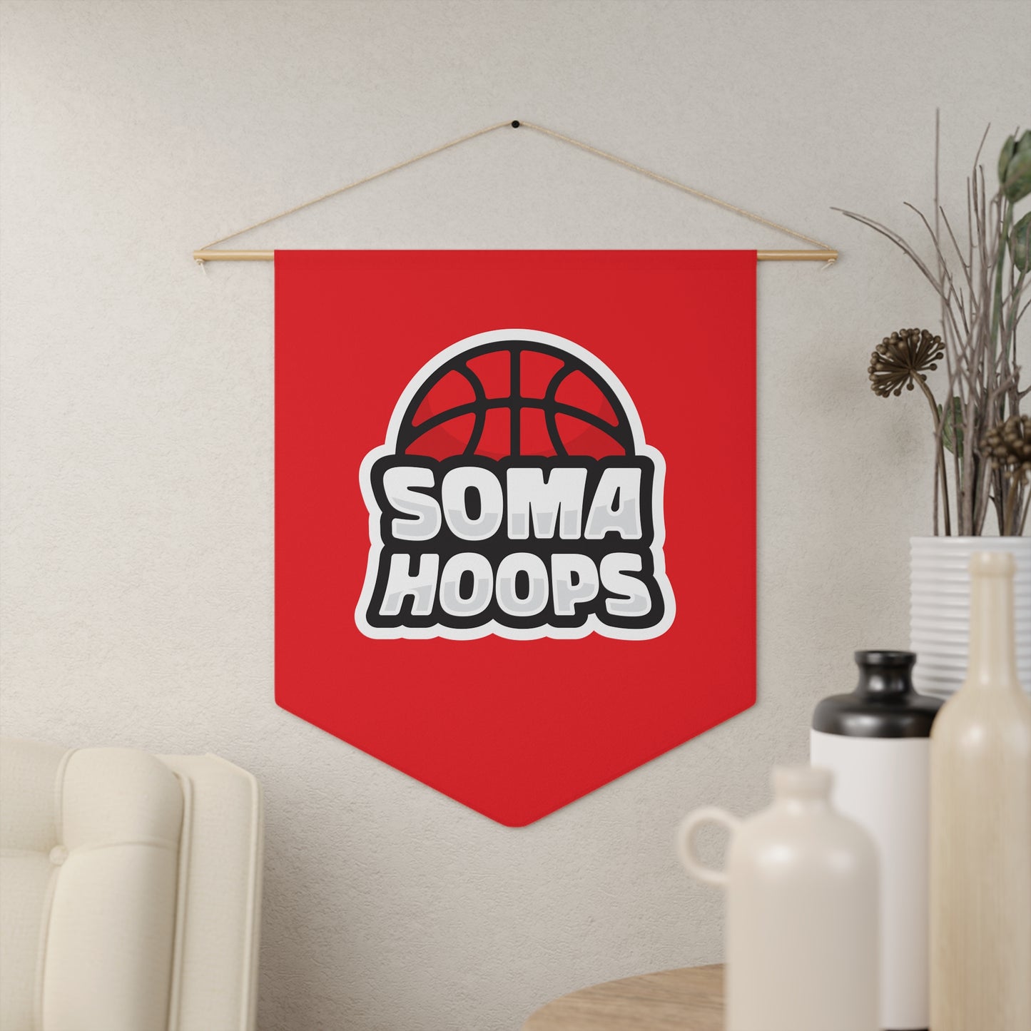 SOMA Basketball Pennant