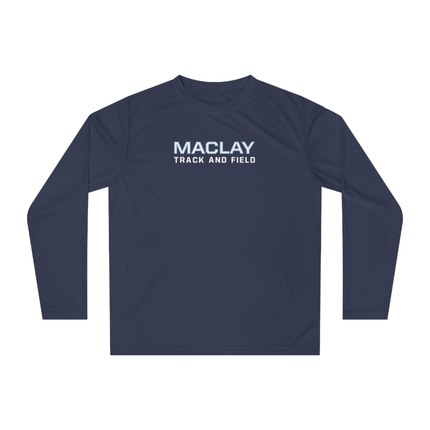 Adult Maclay Track & Field Performance Long Sleeve Shirt