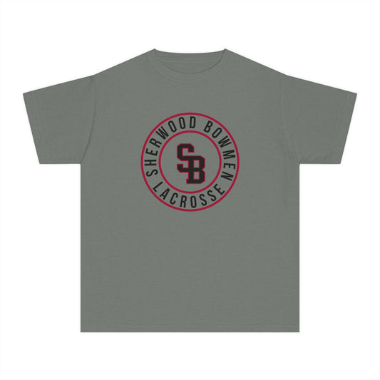 Youth Sherwood High School Lacrosse Comfort Colors Garment Dyed T-Shirt
