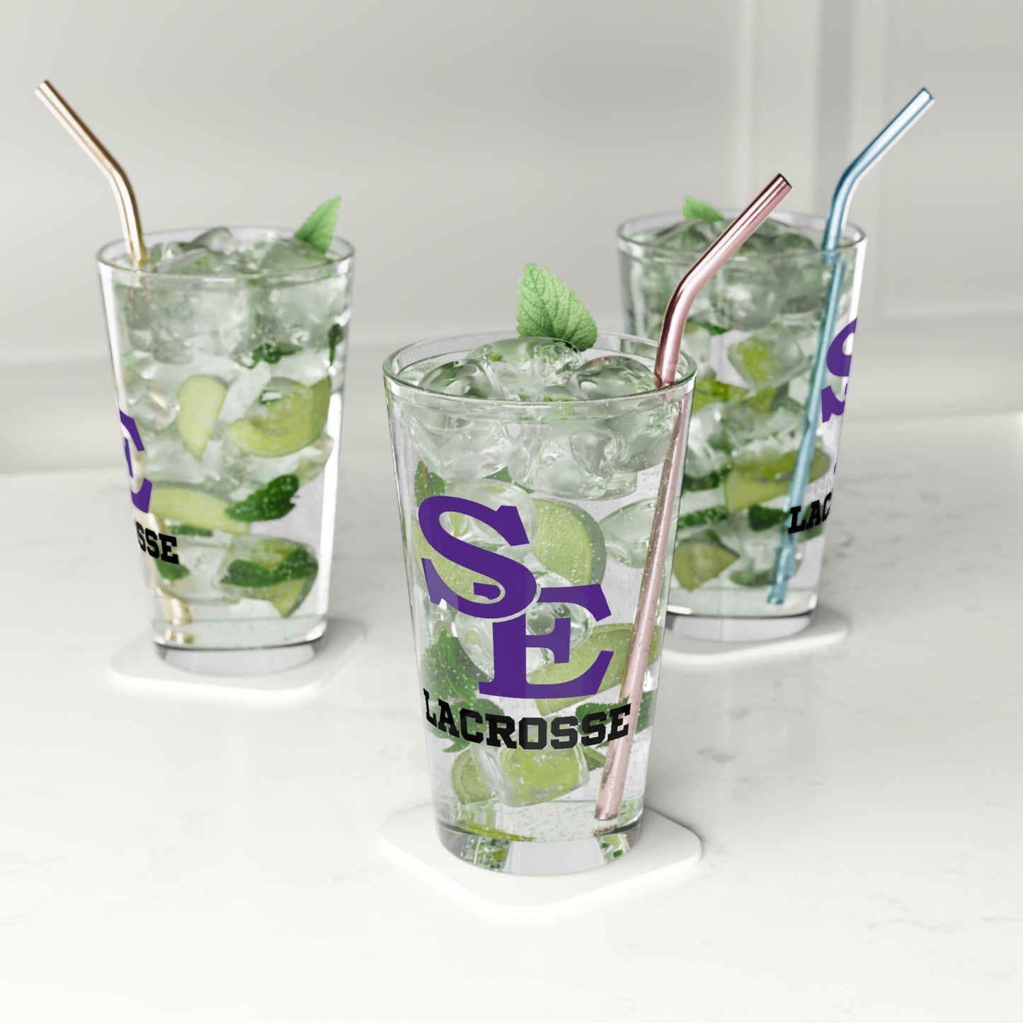 SE Lacrosse Pint Glass