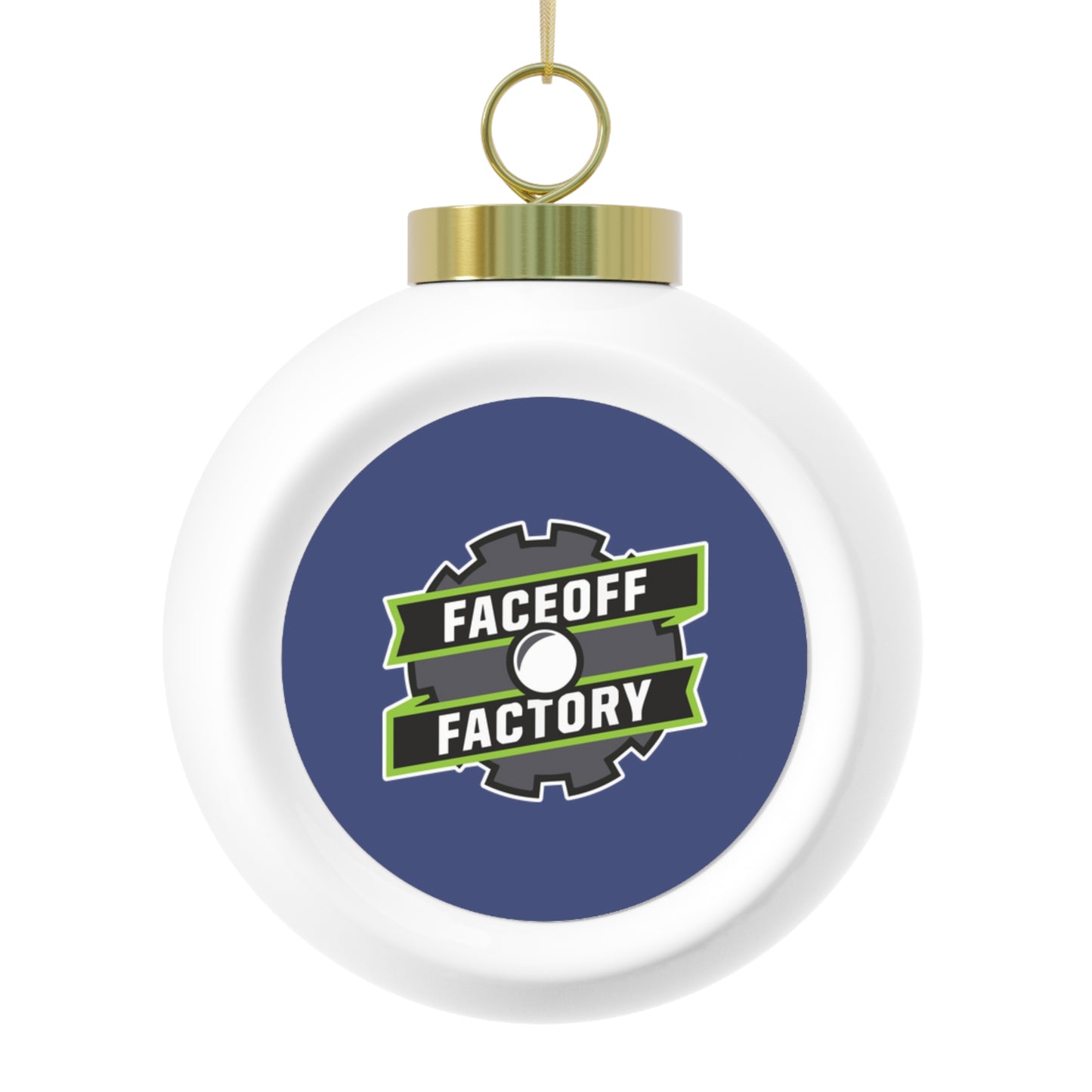 Faceoff Factory Christmas Ball Ornament
