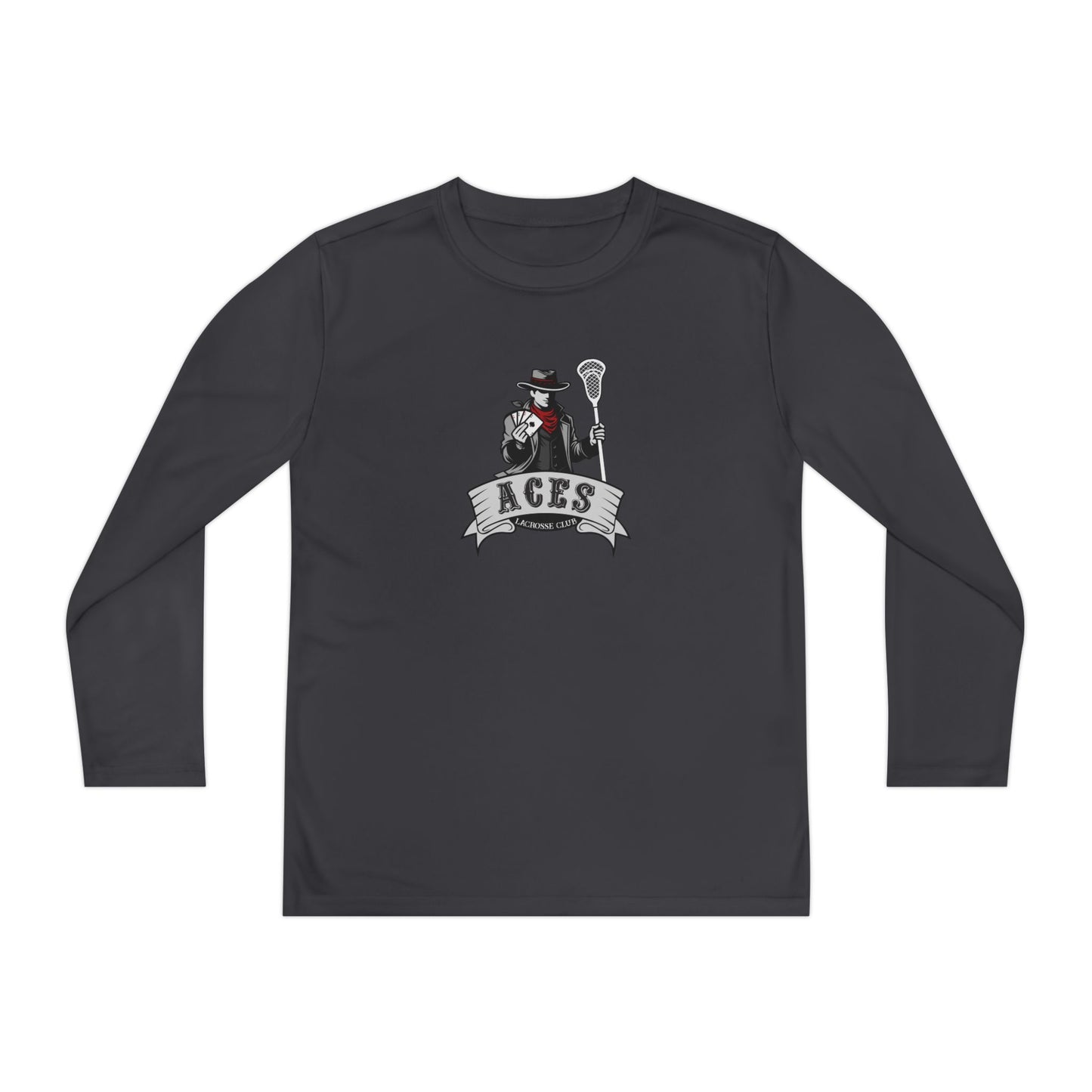Youth Aces Lacrosse Sport-Tek Performance Long Sleeve
