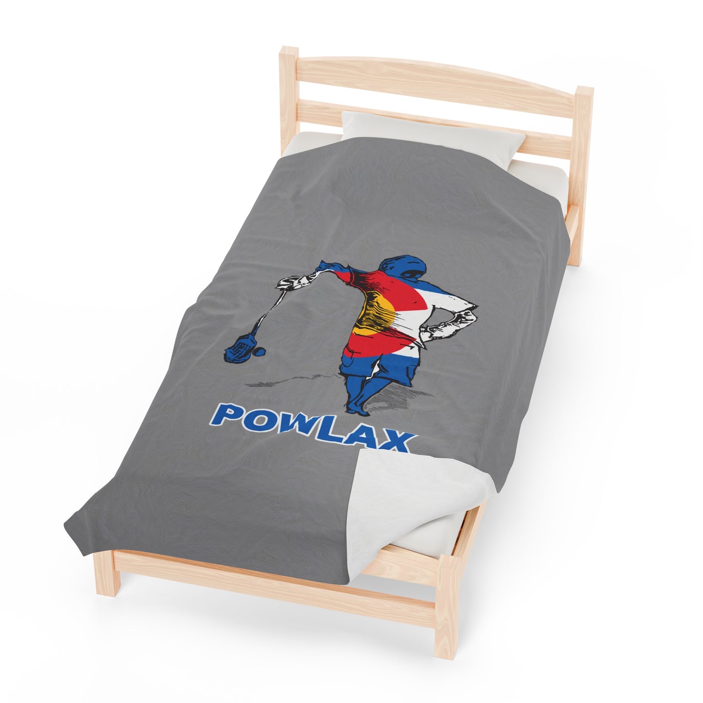 POWLAX Velveteen Plush Blanket