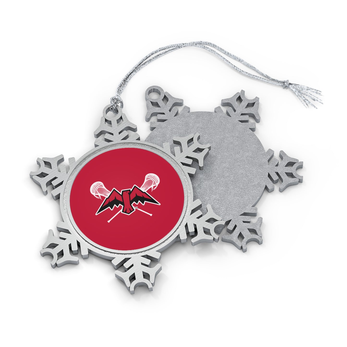Montrose Lacrosse Pewter Snowflake Ornament