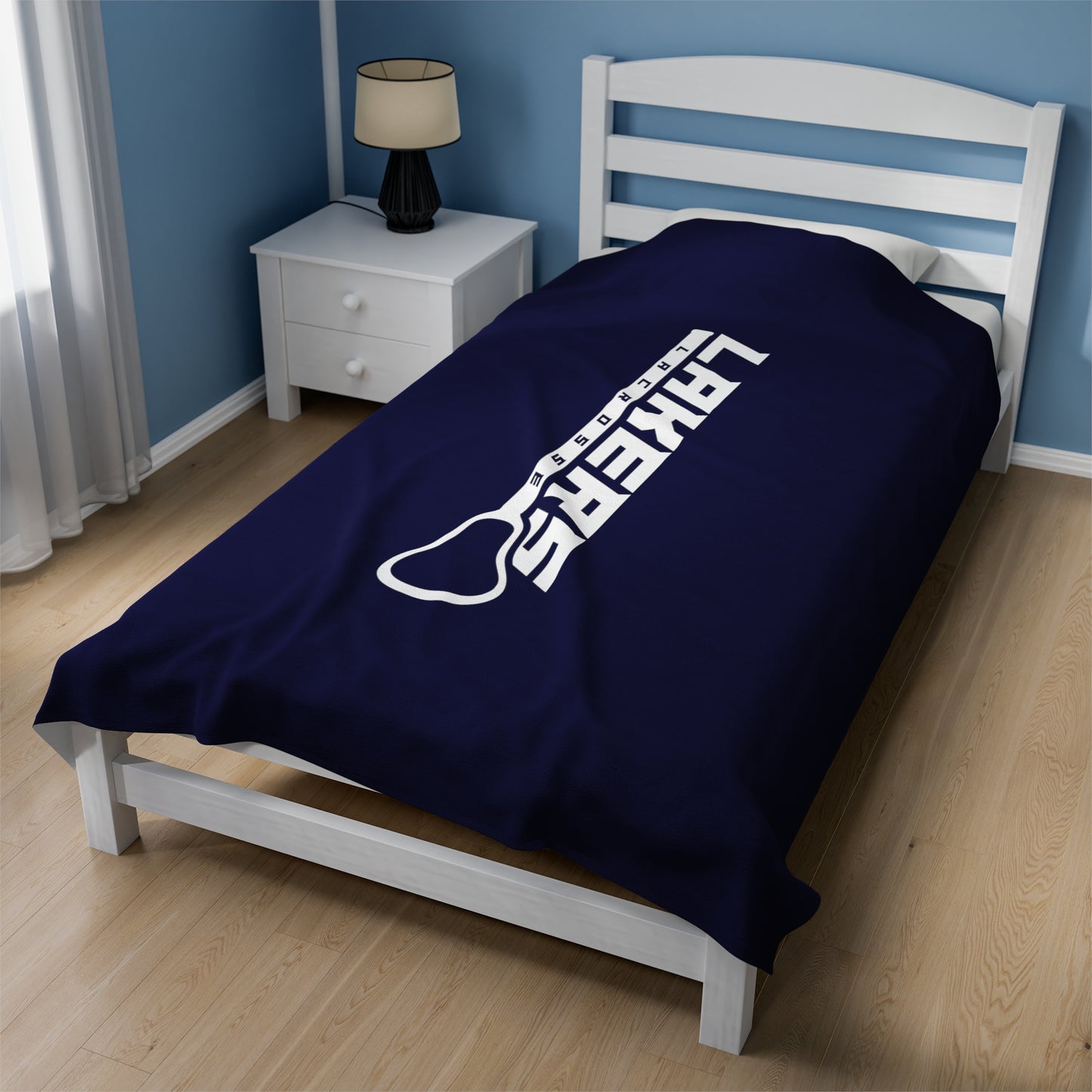 Prior Lake Boys Lacrosse Velveteen Plush Blanket