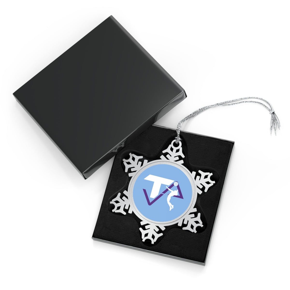 Texas Aces Volleyball Pewter Snowflake Ornament