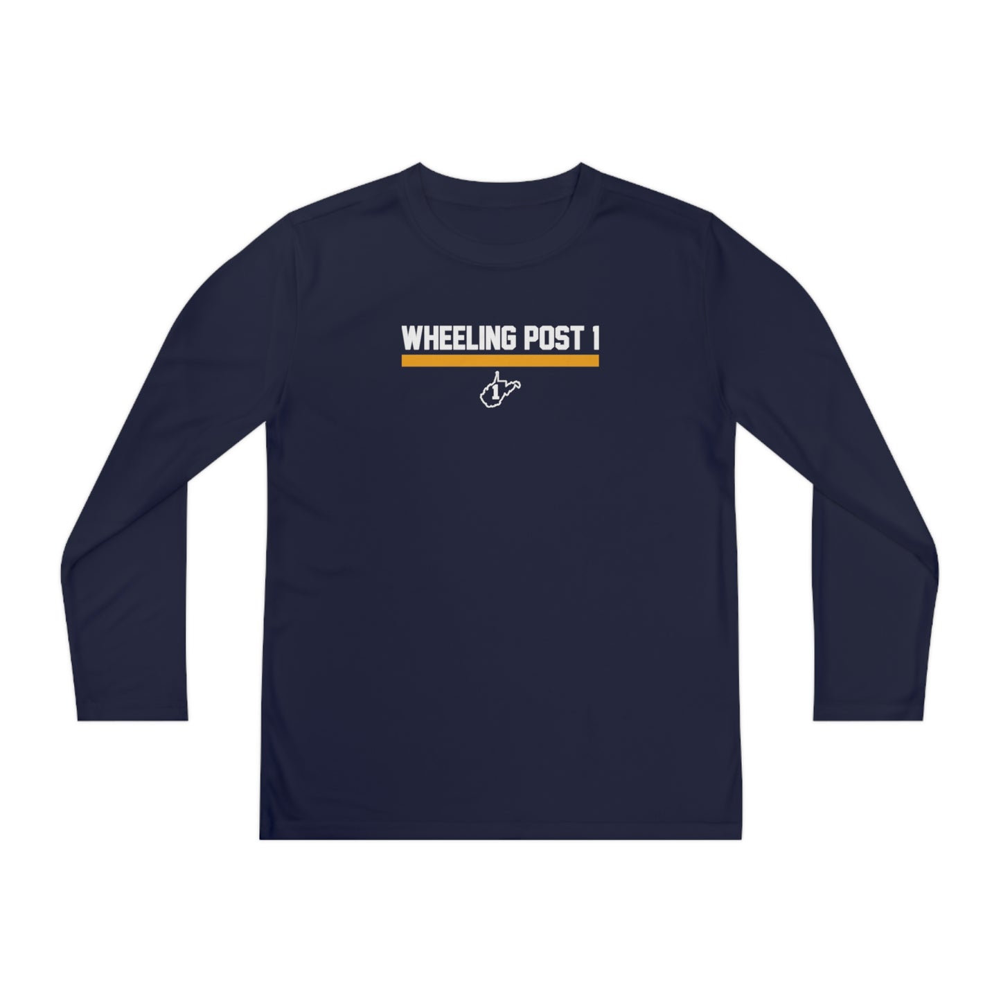 Youth Wheeling Post 1 Sport-Tek Performance Long Sleeve Shirt