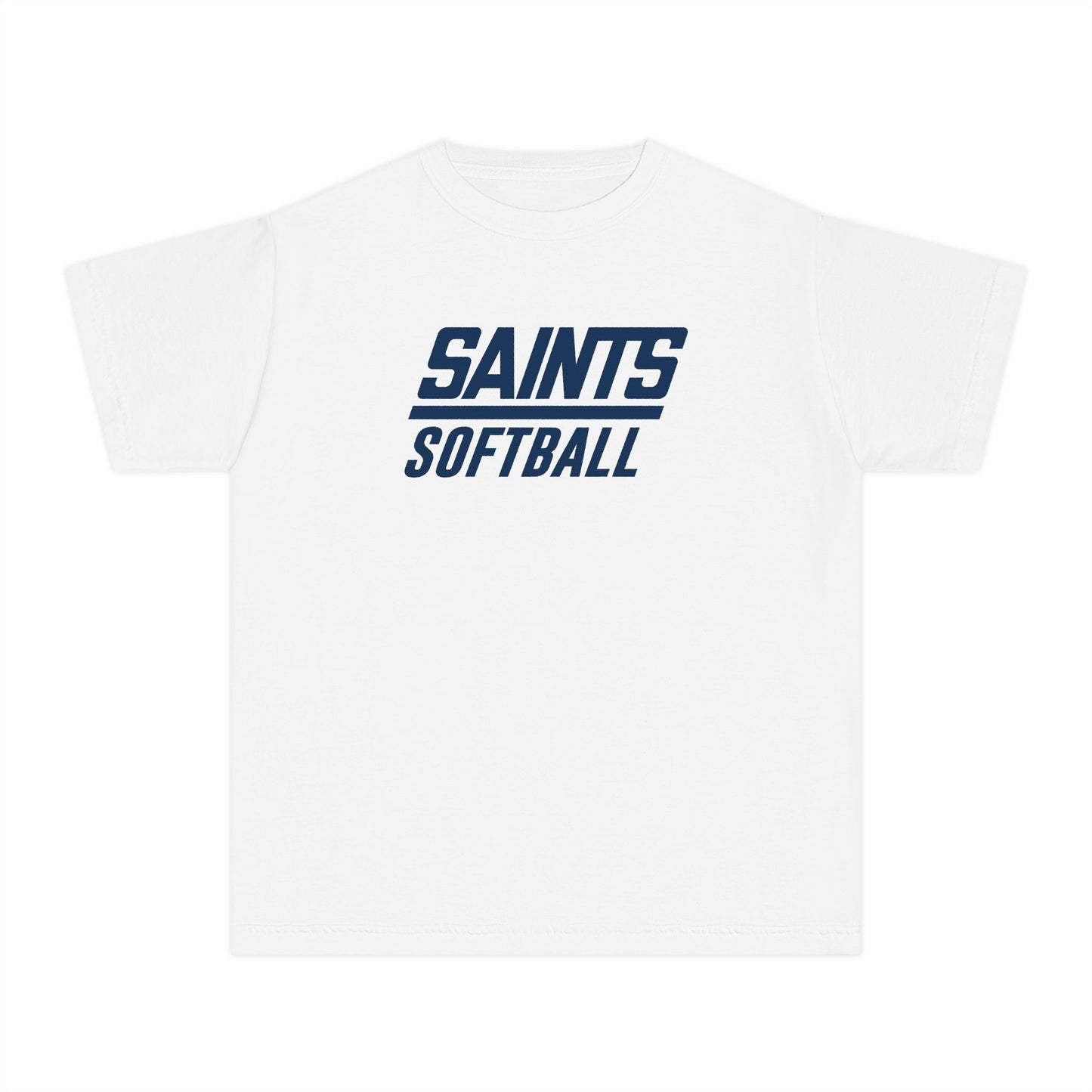 Youth Saints Softball Comfort Colors Garment Dyed T-Shirt
