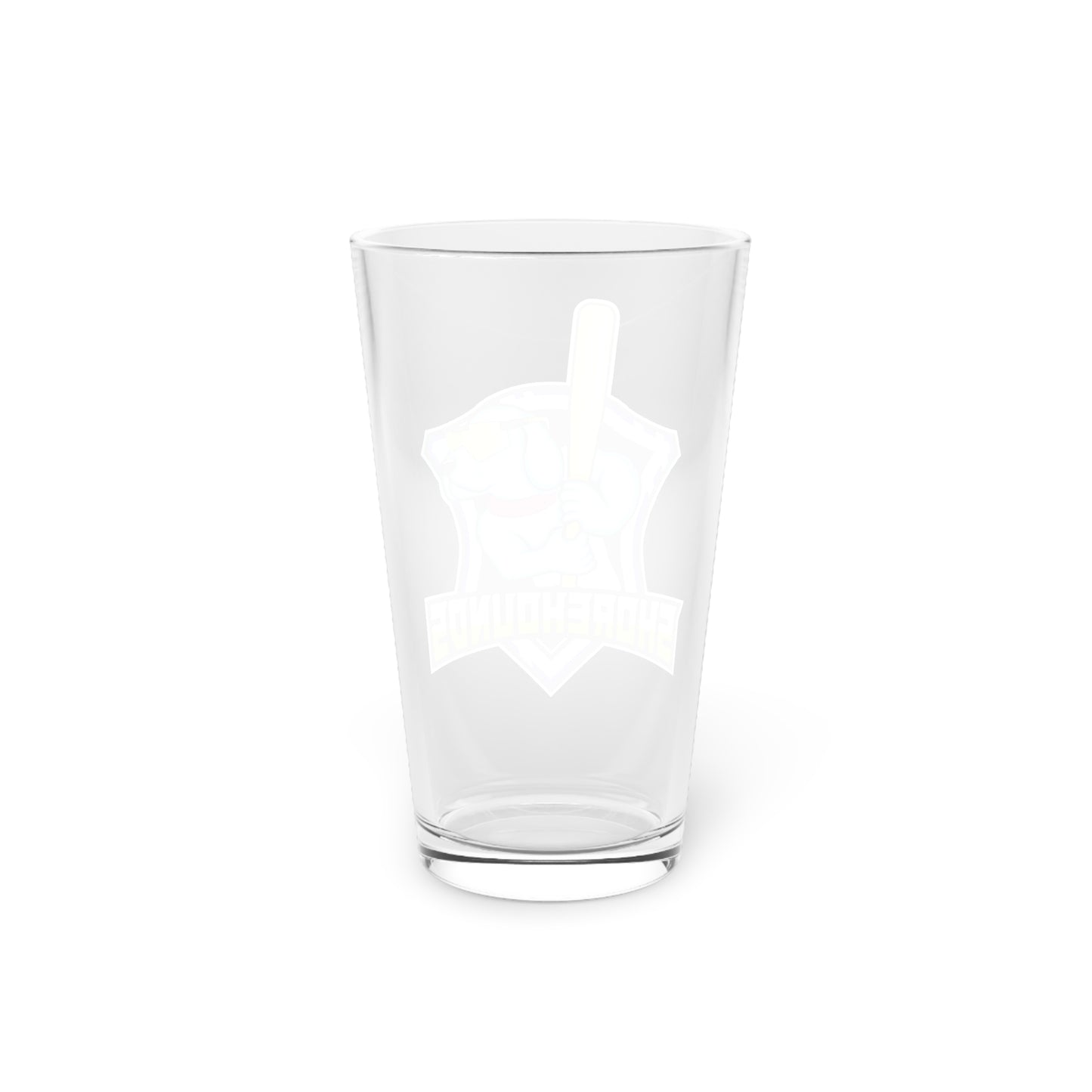 Shorehounds Softball Pint Glass - 16oz