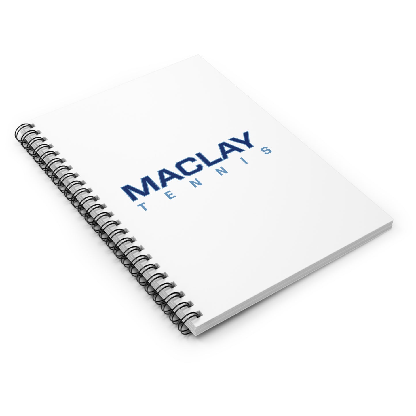 Maclay Tennis Spiral Notebook - Ruled Line (8" x 6")