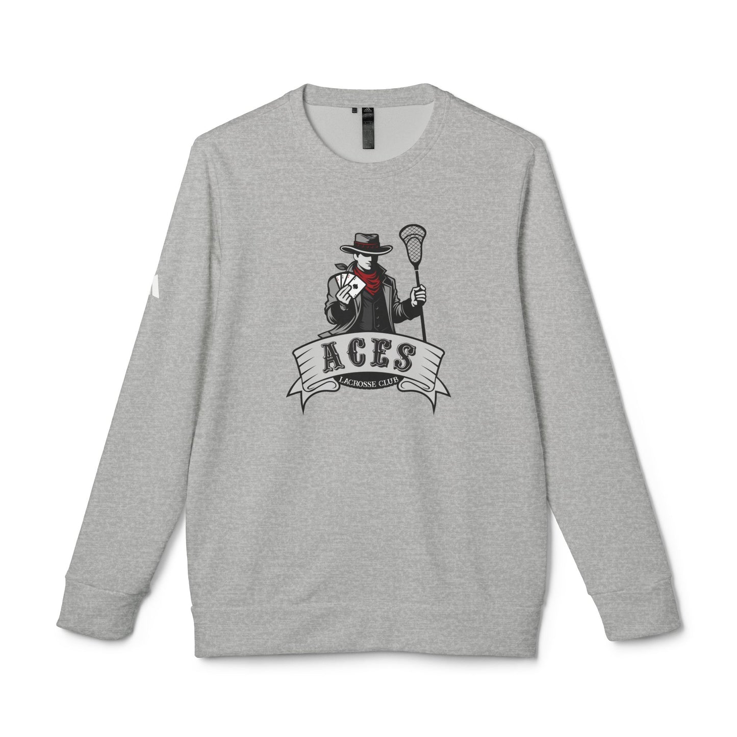 Adult Aces Lacrosse Adidas Fleece Crewneck Sweatshirt