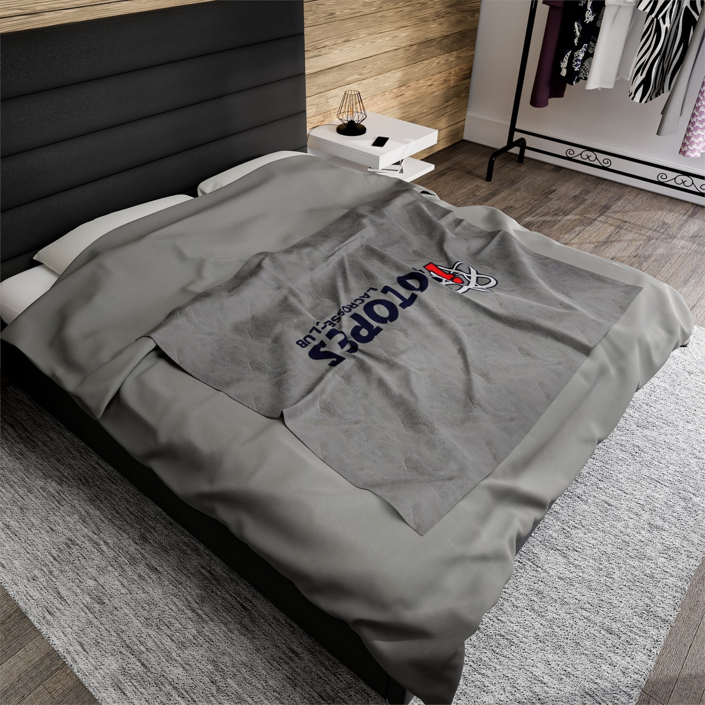 Isotopes Lacrosse Velveteen Plush Blanket