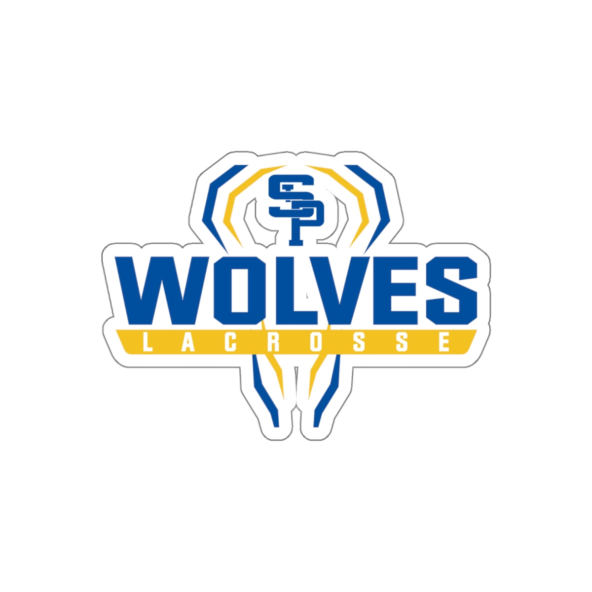 Saint Paul's Wolves Lacrosse Die Cut Stickers