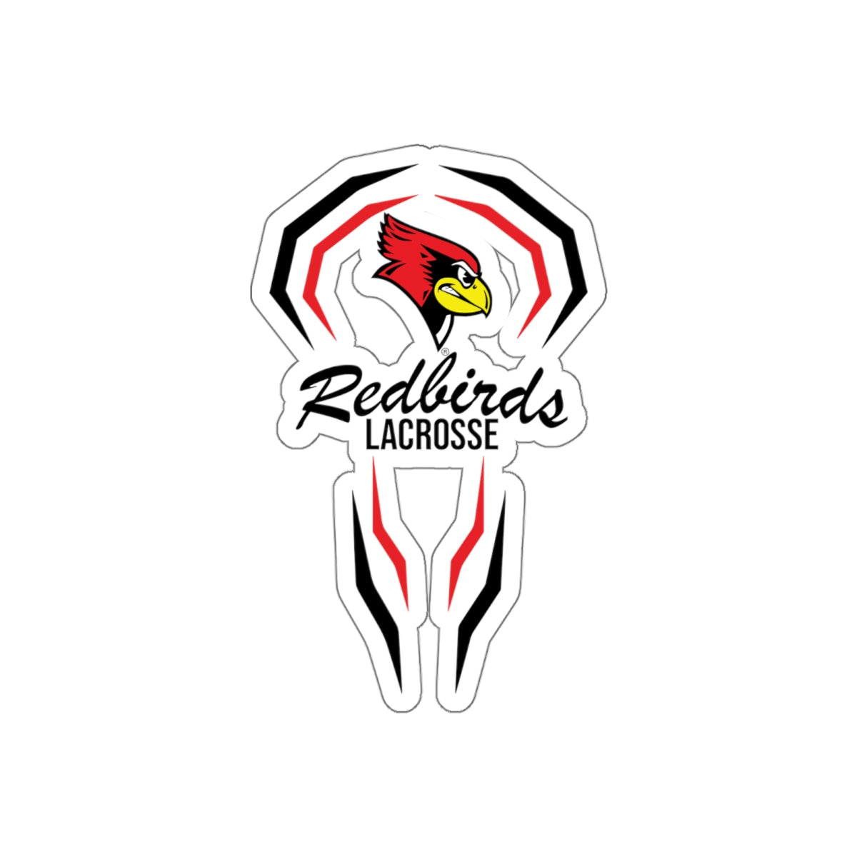 ISU Lacrosse Die-Cut Outdoor Sticker