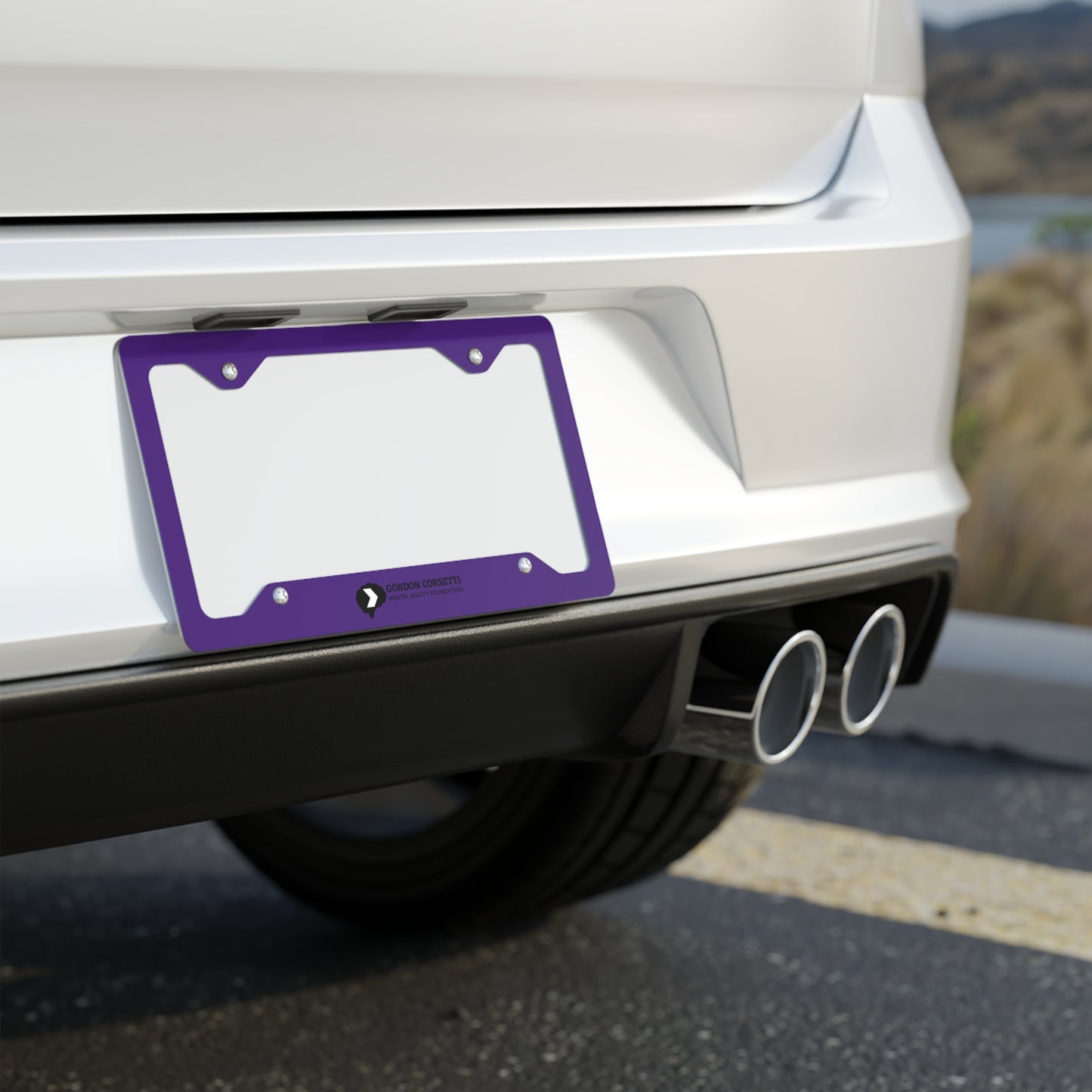 Mental Agility Metal License Plate Frame