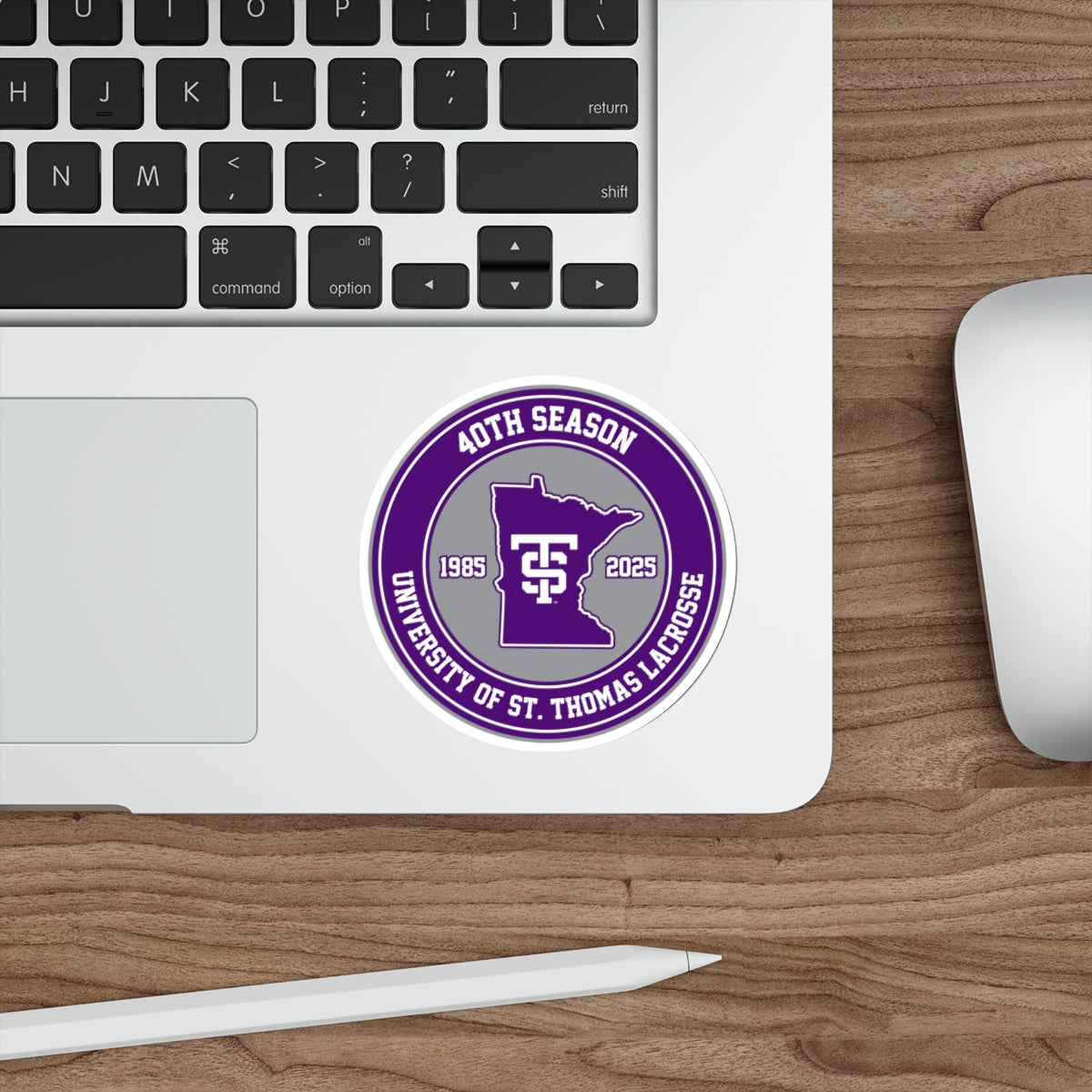 UST Lacrosse Die-Cut Sticker
