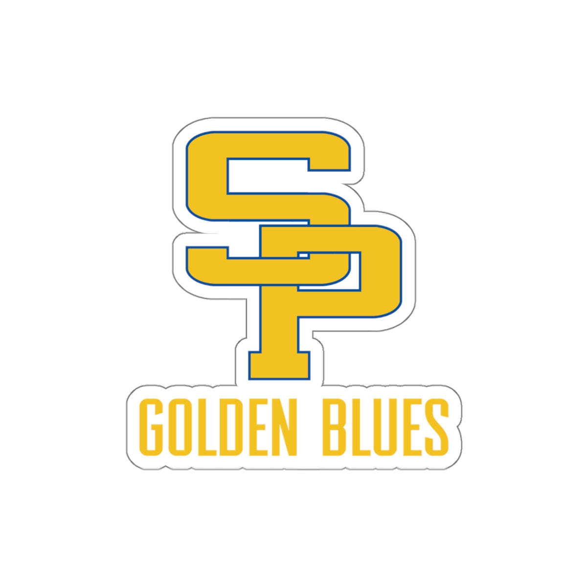 St Paul's Golden Blues Die Cut Stickers