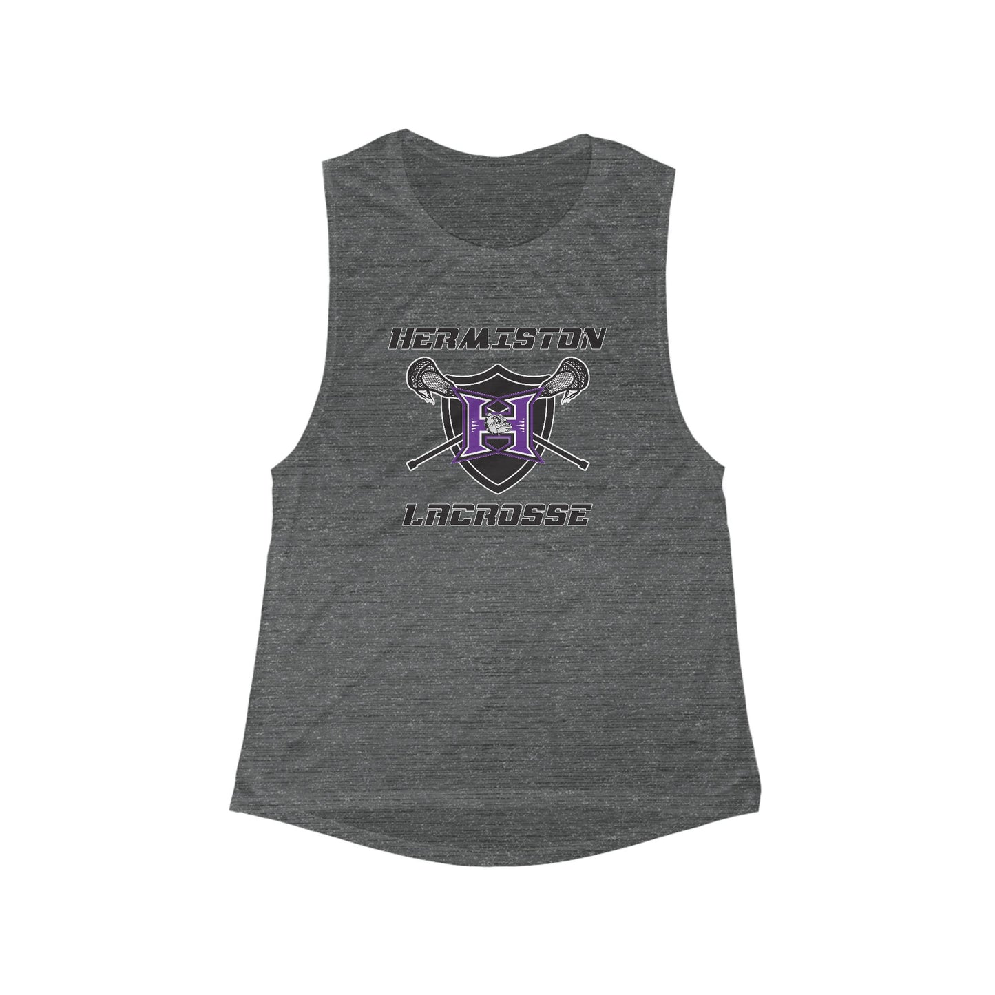 Women's Hermiston Lacrosse Bella + Canvas Flowy Scoop Muscle Tank