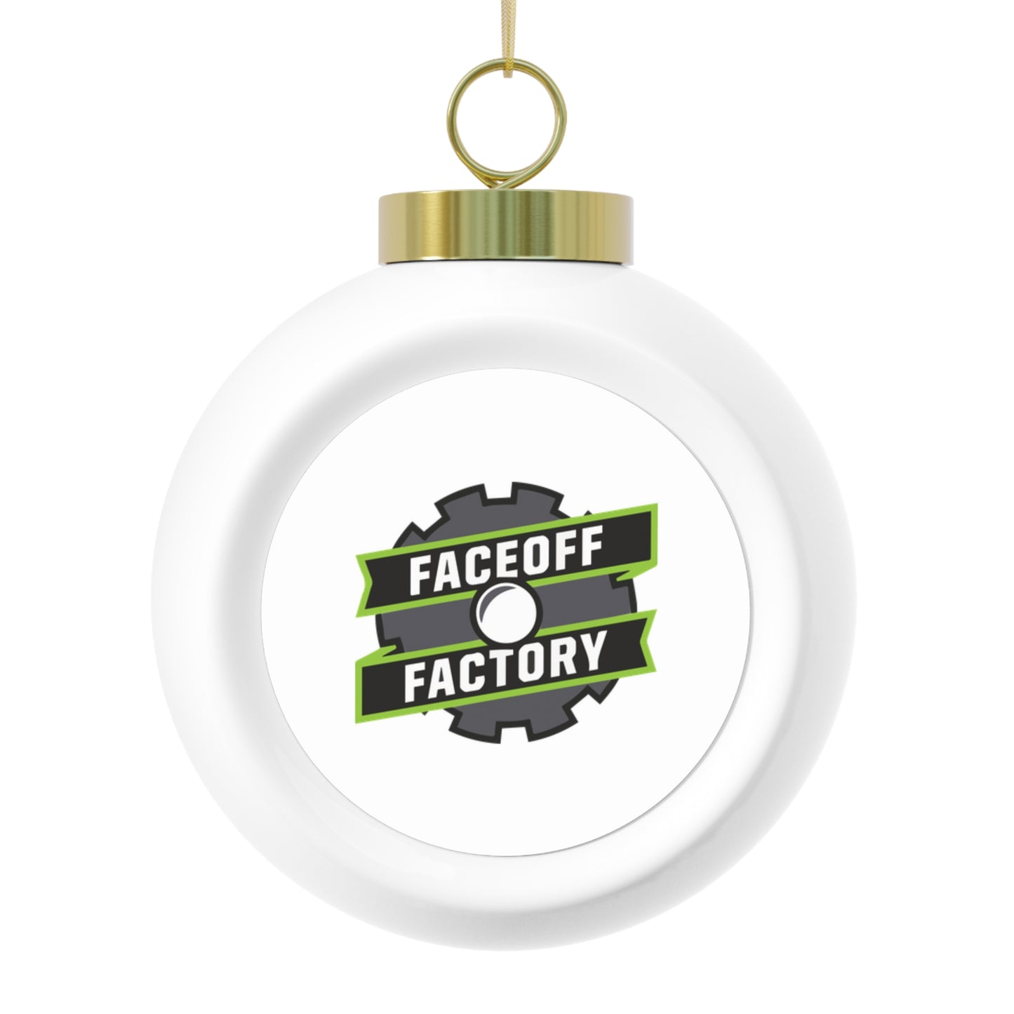 Faceoff Factory Christmas Ball Ornament