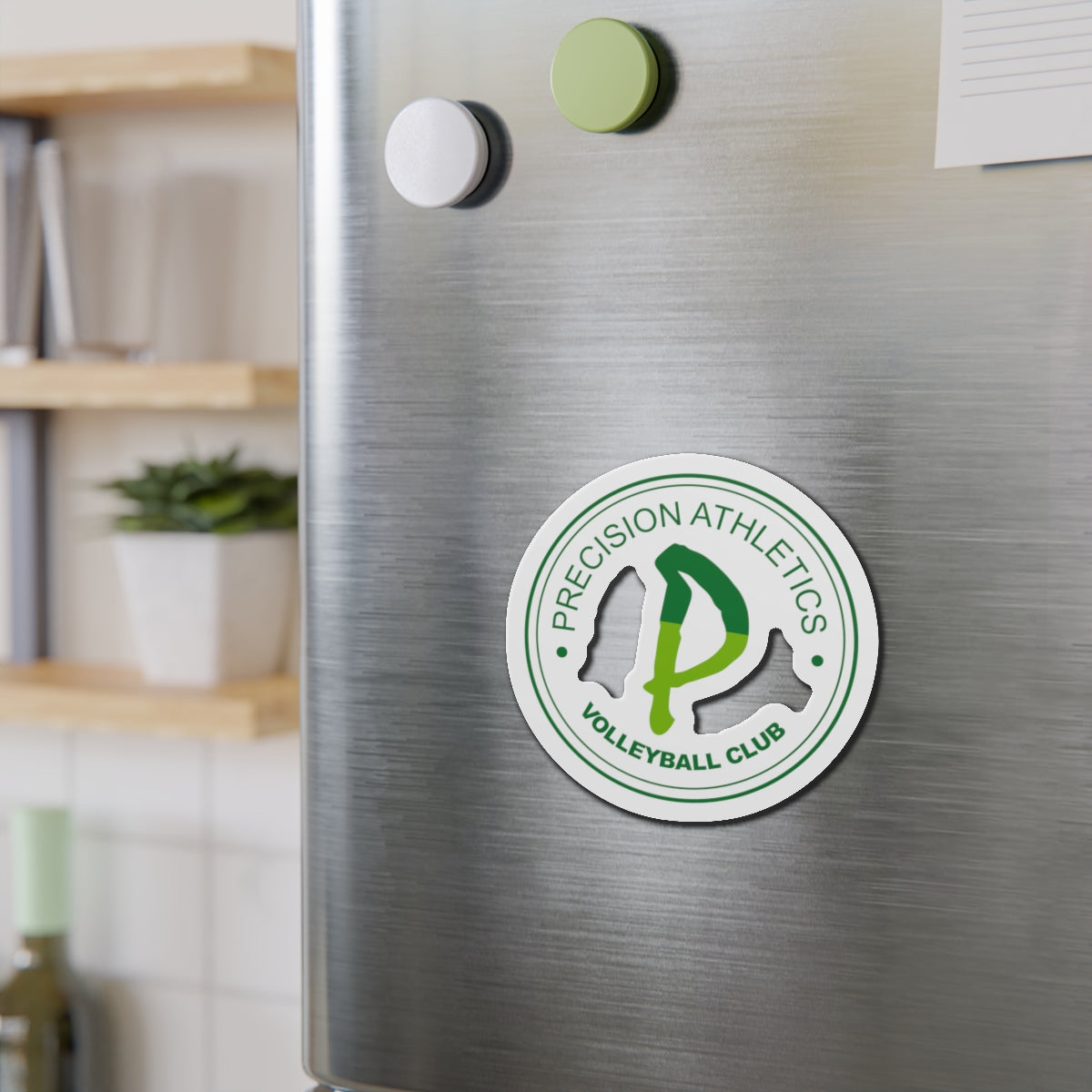 Precision Volleyball Die-Cut Magnet