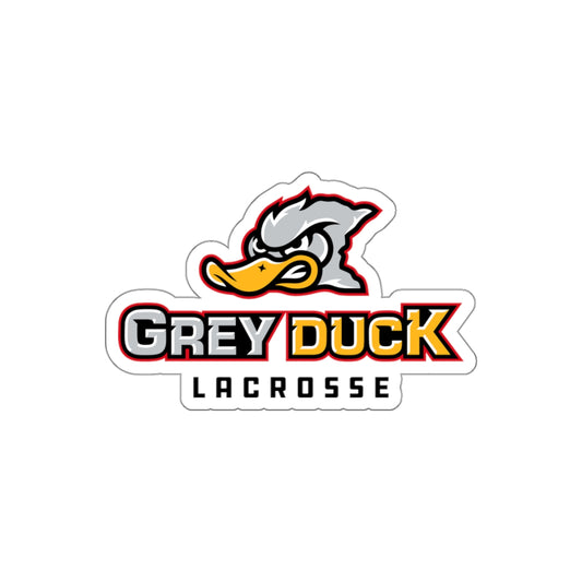Grey Duck Lacrosse Die-Cut Sticker