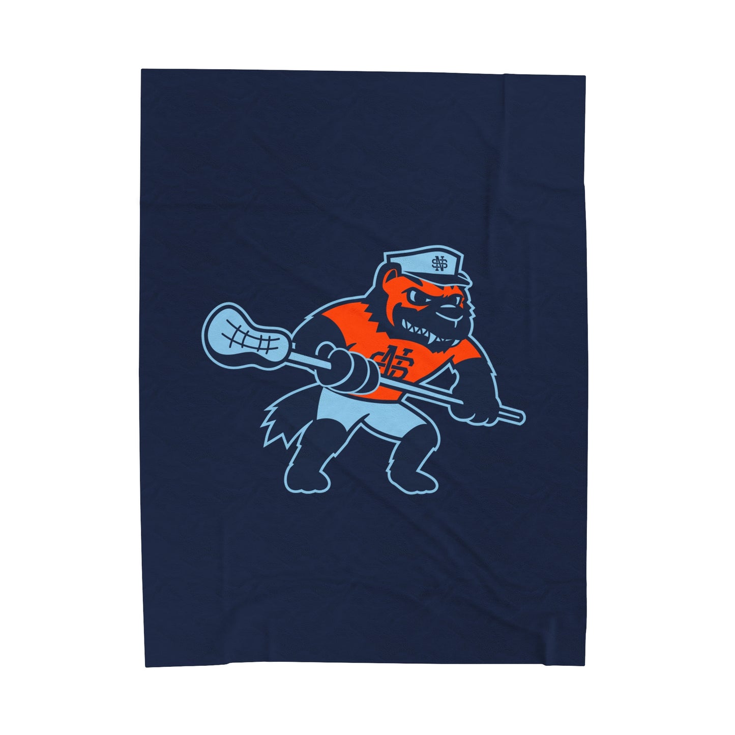 North Stafford Lacrosse Velveteen Plush Blanket
