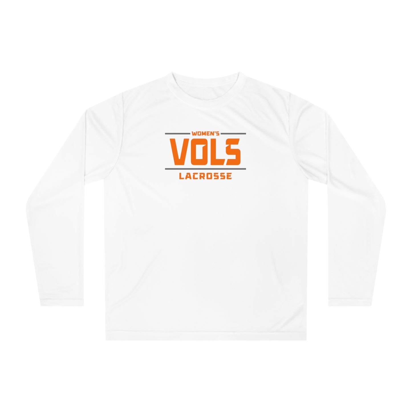 Adult Tennessee Lacrosse Performance Long Sleeve Shirt