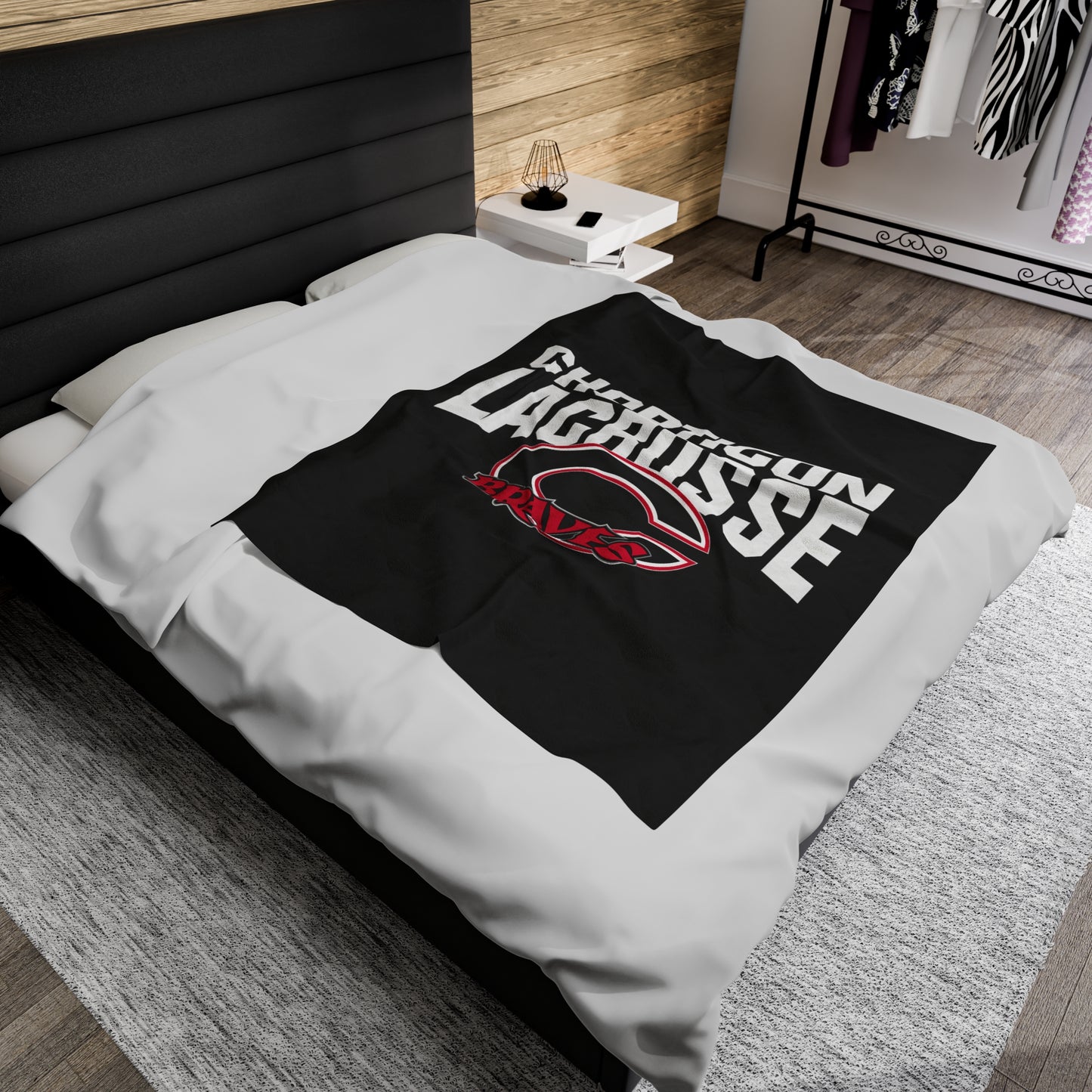 Chopticon Lacrosse Velveteen Plush Blanket
