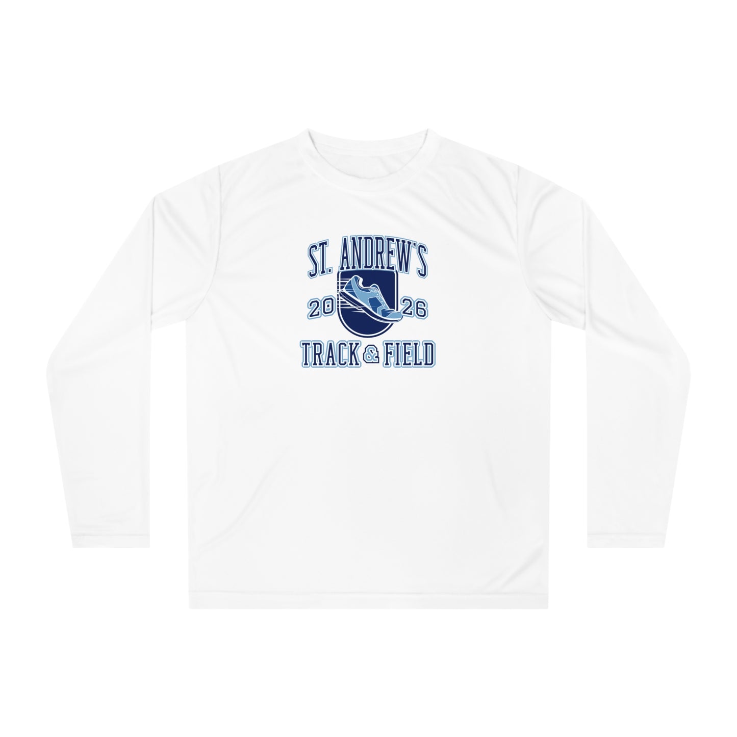 Adult Saints Track and Field Team 365 Performance Long Sleeve Shirt