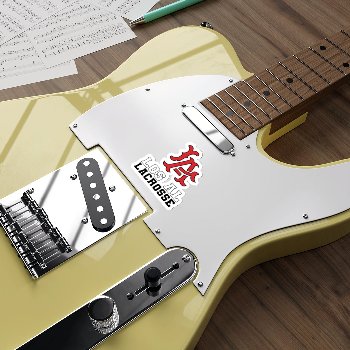 Los Al Lacrosse Die-Cut Stickers