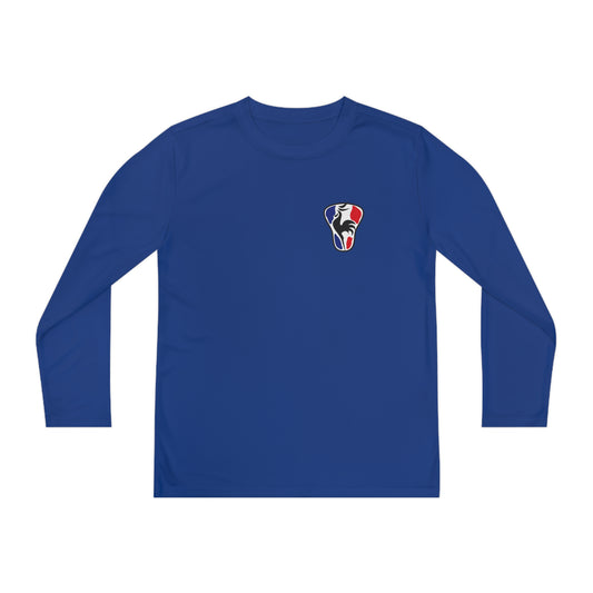 Youth France Lacrosse Sport-Tek Performance Long Sleeve Shirt