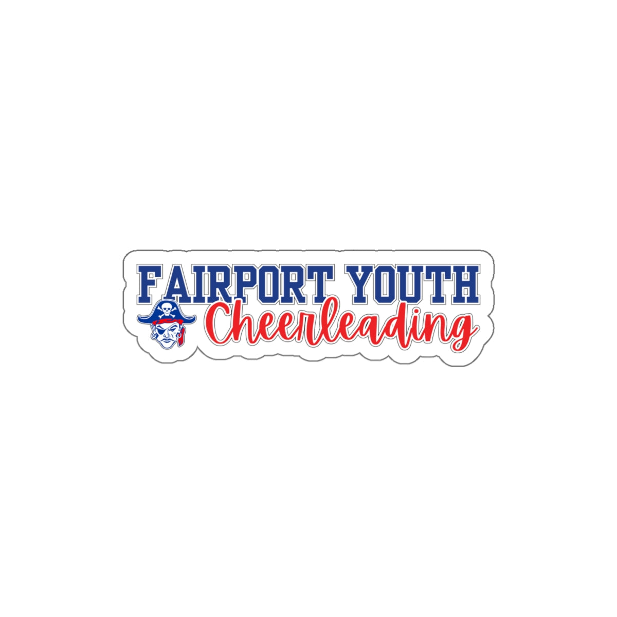 Fairport Football and Cheer Die-Cut Stickers