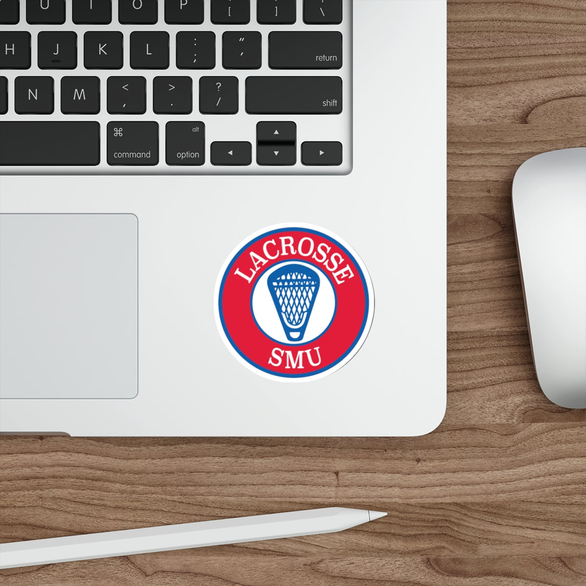 SMU Lacrosse Die-Cut Sticker