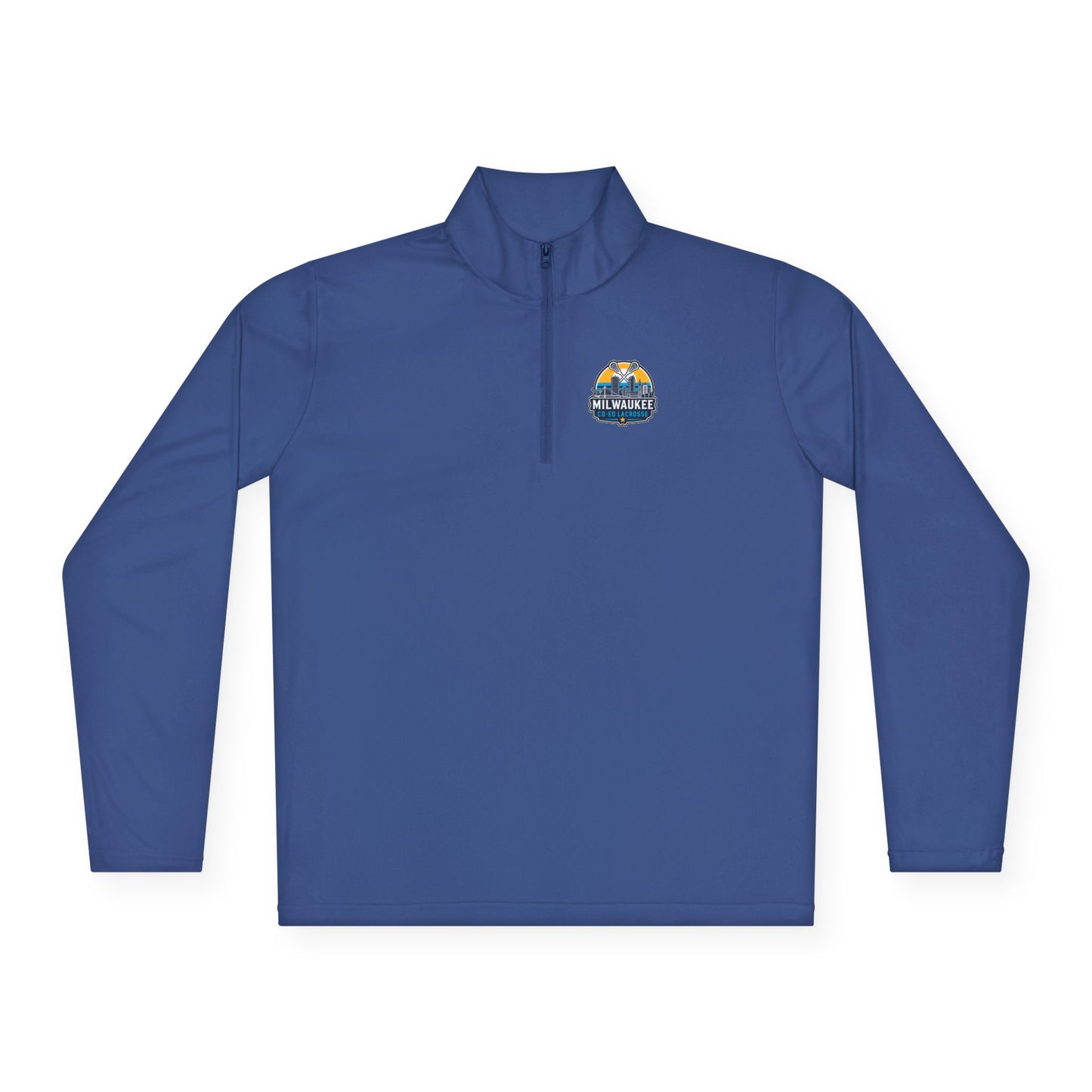 Adult Milwaukee Coed Lacrosse Club Sports Quarter-Zip Pullover