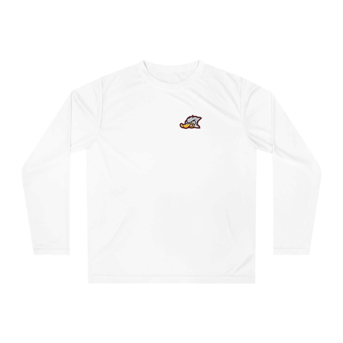 Adult Grey Duck Lacrosse Team 365 Performance Long Sleeve Shirt