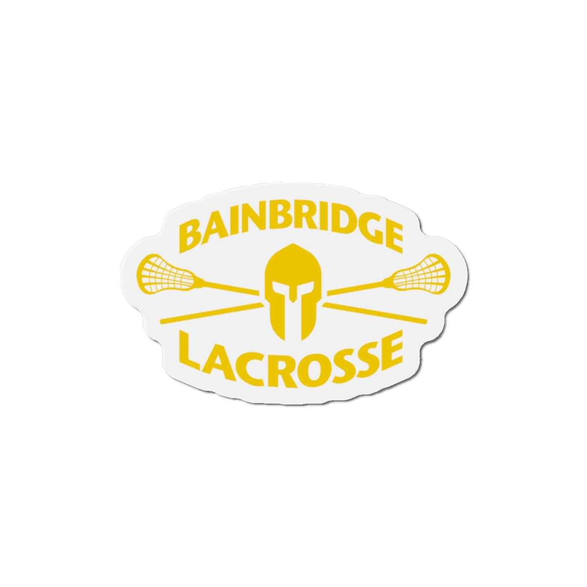 Bainbridge Lacrosse Die-Cut Magnet