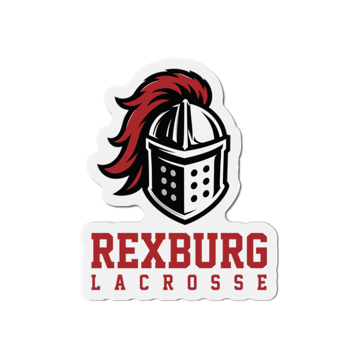 Rexburg Crusaders Lacrosse Die-Cut Magnet