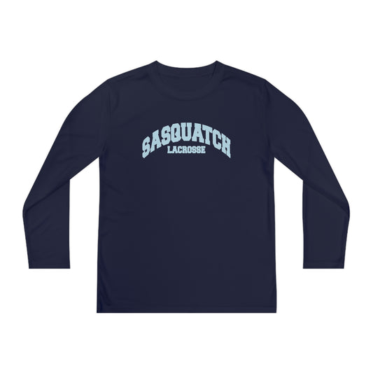 Youth Sasquatch Lacrosse Sport-Tek Performance Long Sleeve Shirt