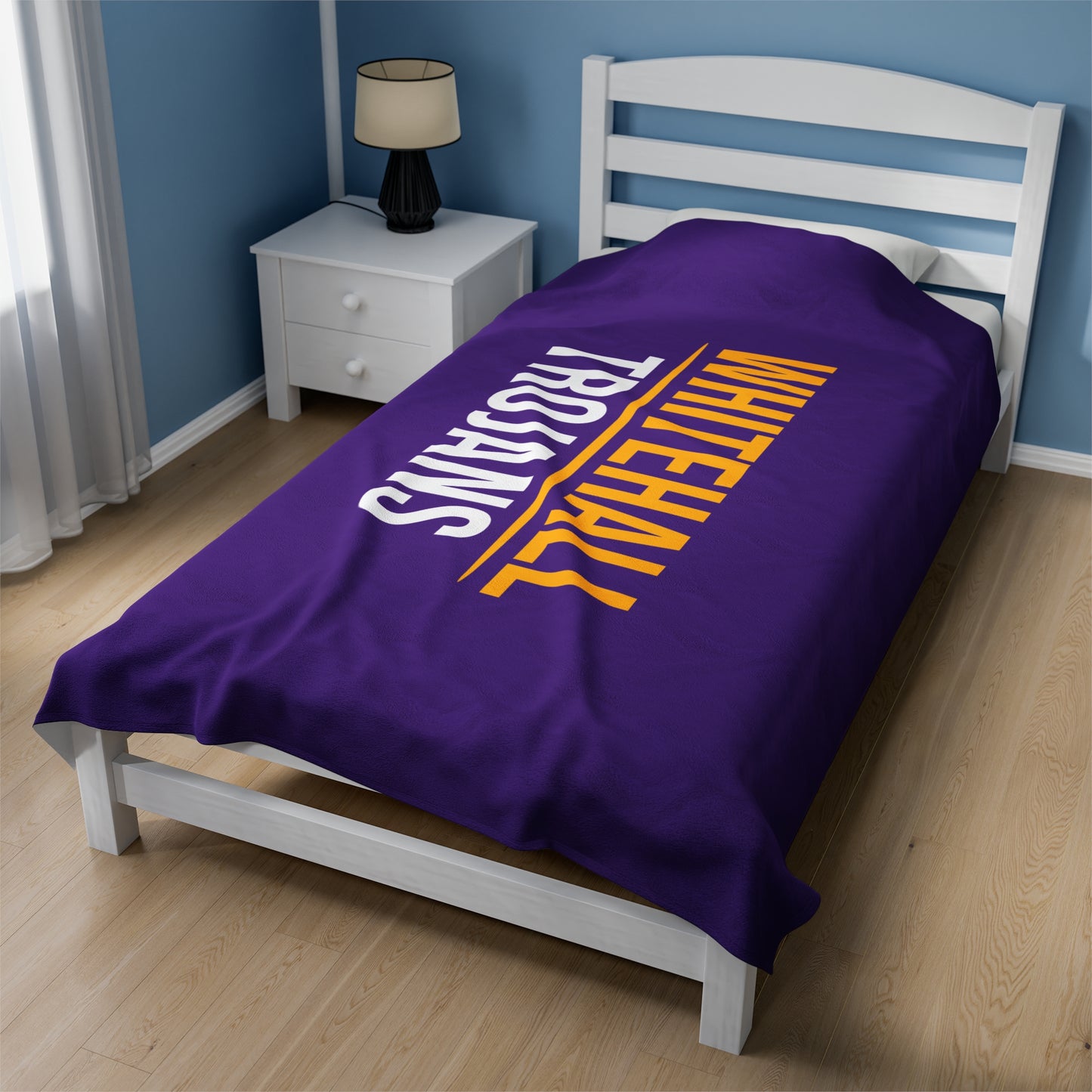 Whitehall School Velveteen Plush Blanket (60" x 80")