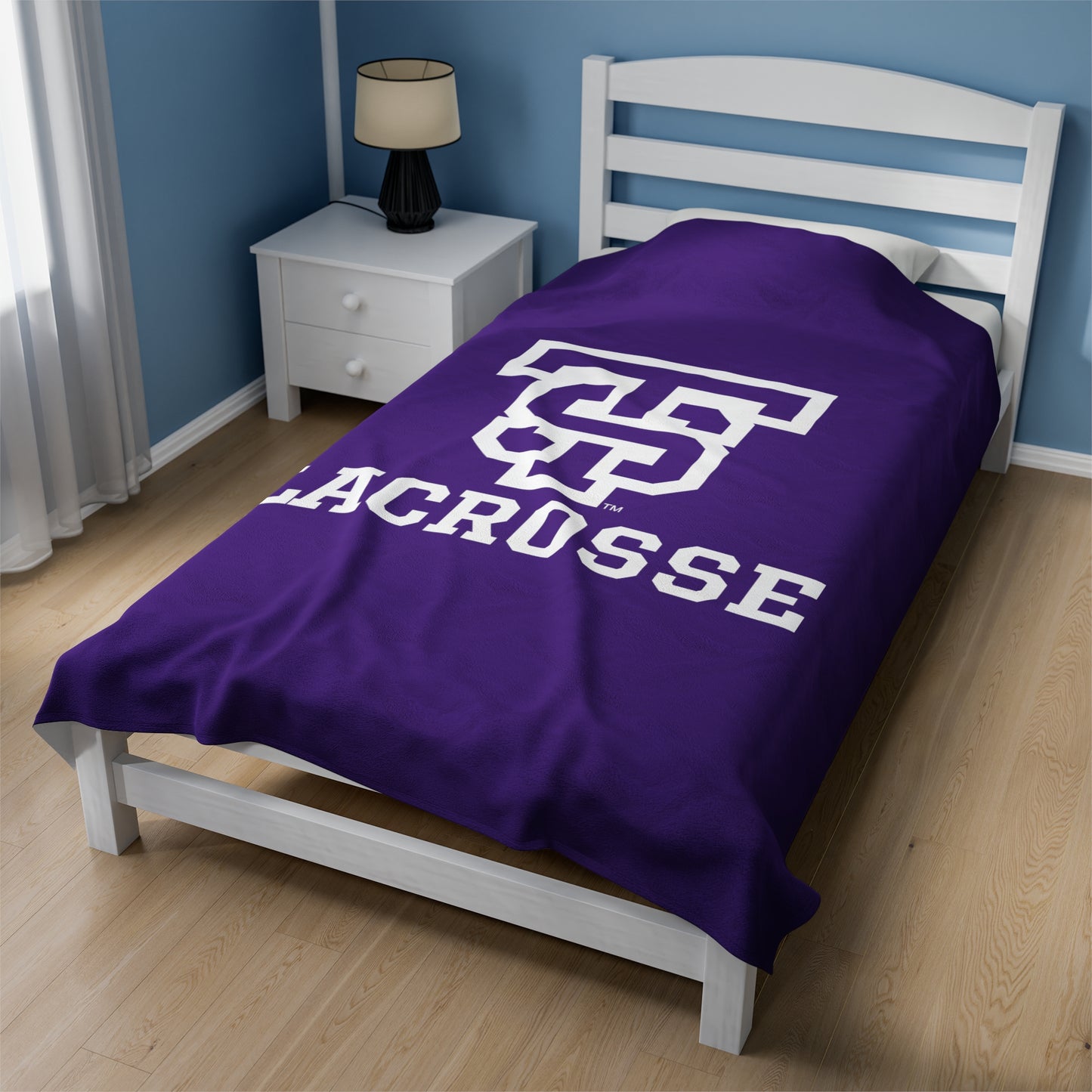 UST Lacrosse Velveteen Plush Blanket
